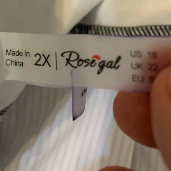 Swim Dress Top With Shark Bite Hem - Picture 3 of 4